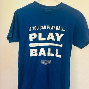 Baseballism Blue Play Ball Men's T-Shirt